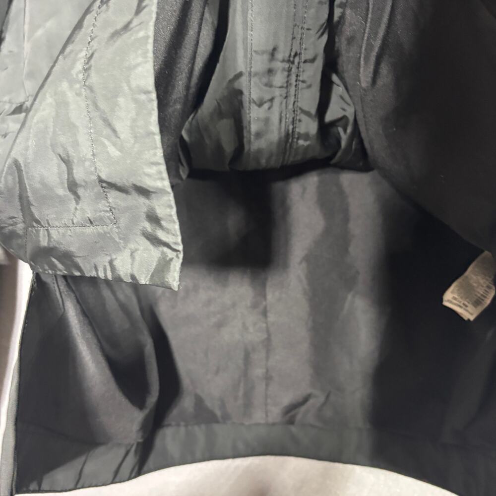 Zara Basic Black Hooded Jacket L Zip Front Athlet… - image 7